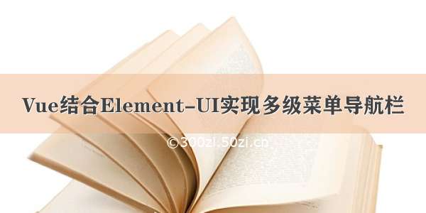 Vue结合Element-UI实现多级菜单导航栏