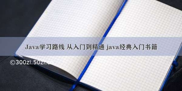 Java学习路线 从入门到精通 java经典入门书籍