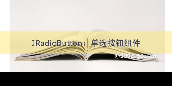 JRadioButton：单选按钮组件