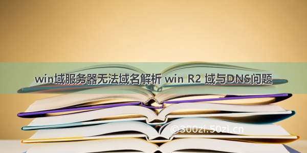 win域服务器无法域名解析 win R2 域与DNS问题