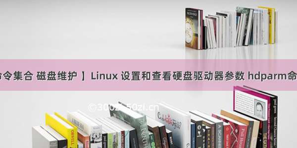 【Shell 命令集合 磁盘维护 】Linux 设置和查看硬盘驱动器参数 hdparm命令使用教程