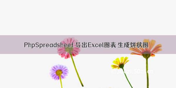 PhpSpreadsheet 导出Excel图表 生成饼状图