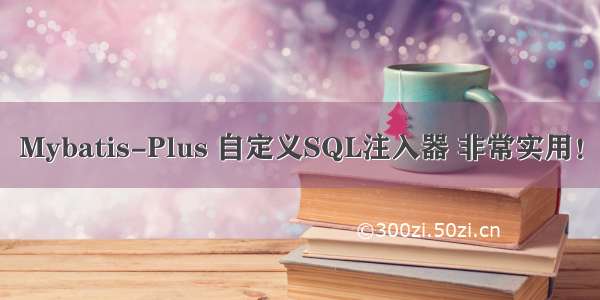 Mybatis-Plus 自定义SQL注入器 非常实用！