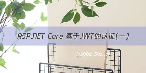 ASP.NET Core 基于JWT的认证(一)