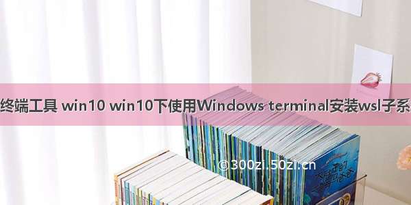 linux 终端工具 win10 win10下使用Windows terminal安装wsl子系统教程