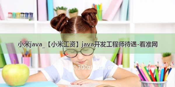 小米java_【小米工资】java开发工程师待遇-看准网