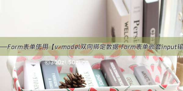 vue3 antd项目实战——Form表单使用【v-model双向绑定数据 form表单嵌套input输入框 Radio单选框】