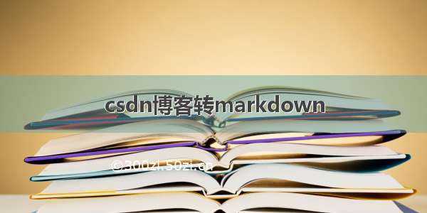 csdn博客转markdown