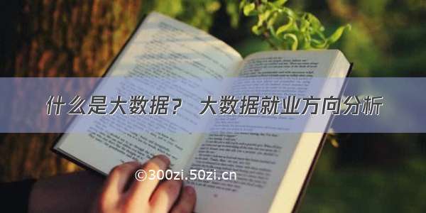 什么是大数据？ 大数据就业方向分析