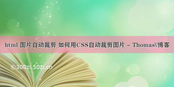 html 图片自动裁剪 如何用CSS自动裁剪图片 - Thomas\'博客