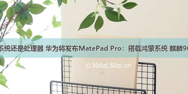 华为鸿蒙是系统还是处理器 华为将发布MatePad Pro：搭载鸿蒙系统 麒麟9000处理器...