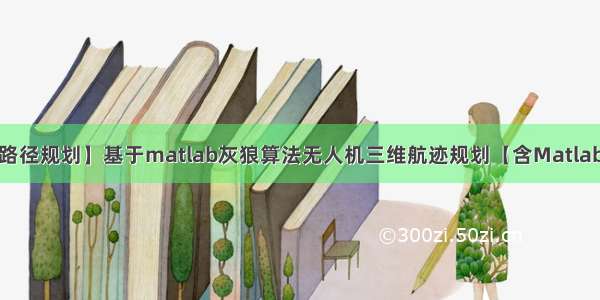 【WOA三维路径规划】基于matlab灰狼算法无人机三维航迹规划【含Matlab源码 2445期】