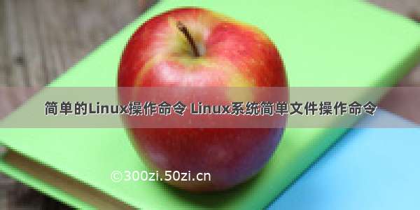 简单的Linux操作命令 Linux系统简单文件操作命令