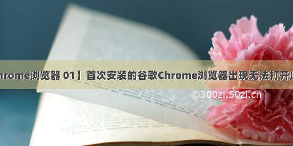 Windows【Chrome浏览器 01】首次安装的谷歌Chrome浏览器出现无法打开此页面问题处理