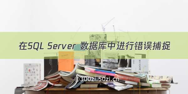 在SQL Server 数据库中进行错误捕捉