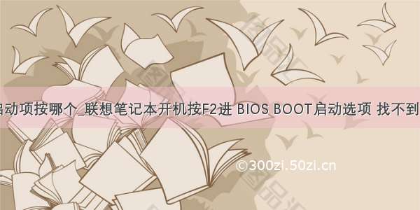 联想开机启动项按哪个_联想笔记本开机按F2进 BIOS BOOT启动选项 找不到u盘启动项 