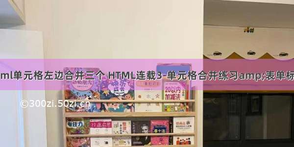 html单元格左边合并三个 HTML连载3-单元格合并练习amp;表单标签