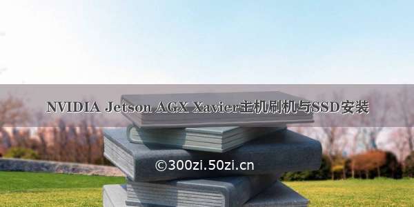 NVIDIA Jetson AGX Xavier主机刷机与SSD安装