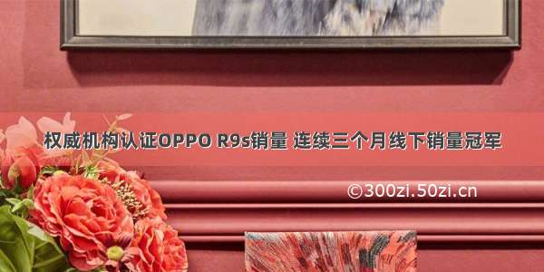 权威机构认证OPPO R9s销量 连续三个月线下销量冠军