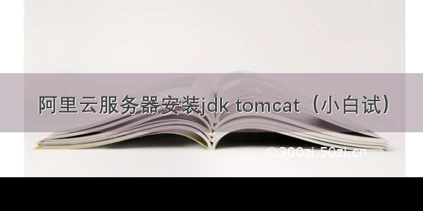 阿里云服务器安装jdk tomcat（小白试）