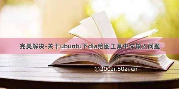完美解决-关于ubuntu下dia绘图工具中文输入问题