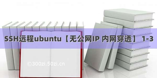 SSH远程ubuntu【无公网IP 内网穿透】 1-3