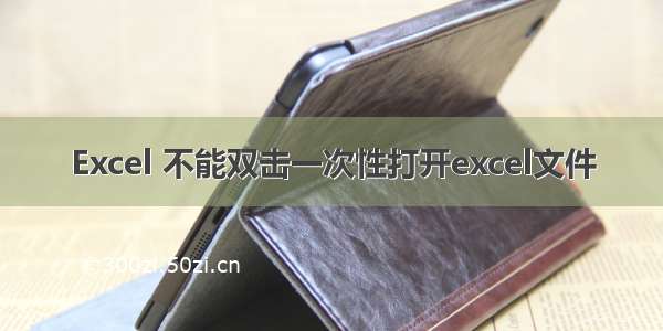 Excel 不能双击一次性打开excel文件