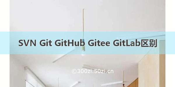 SVN Git GitHub Gitee GitLab区别