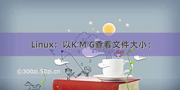 Linux：以K M G查看文件大小；