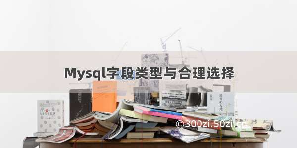 Mysql字段类型与合理选择