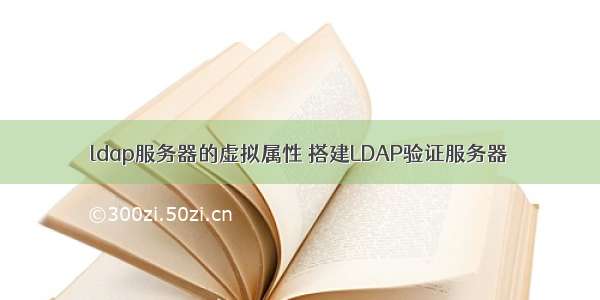 ldap服务器的虚拟属性 搭建LDAP验证服务器