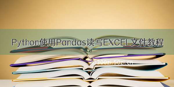 Python使用Pandas读写EXCEL文件教程