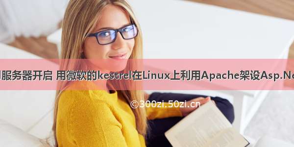 微软kestrel服务器开启 用微软的kestrel在Linux上利用Apache架设Asp.Net Core环境