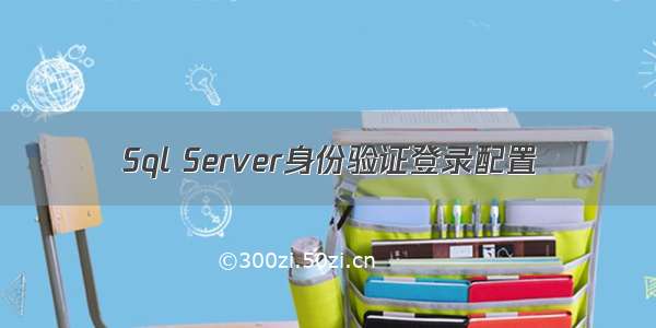 Sql Server身份验证登录配置