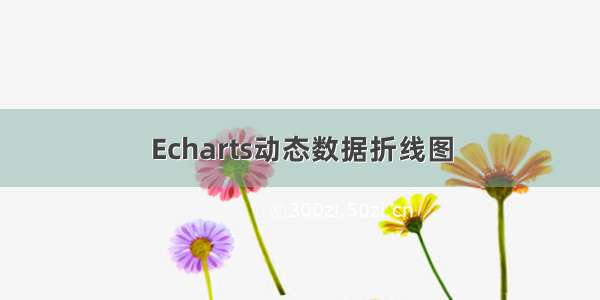 Echarts动态数据折线图