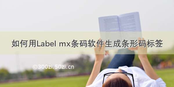 如何用Label mx条码软件生成条形码标签