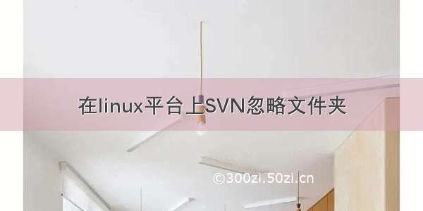 在linux平台上SVN忽略文件夹