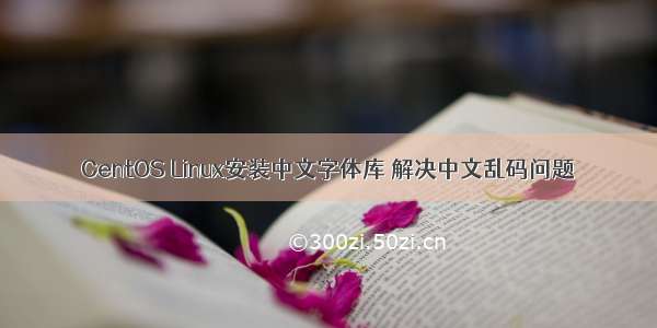 CentOS Linux安装中文字体库 解决中文乱码问题