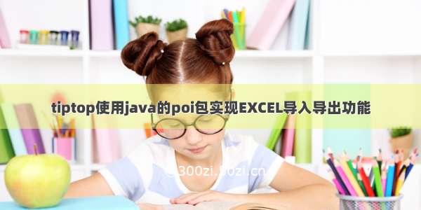 tiptop使用java的poi包实现EXCEL导入导出功能