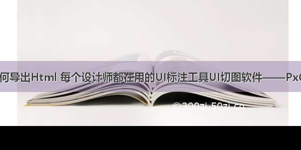 像素大厨标注如何导出Html 每个设计师都在用的UI标注工具UI切图软件——PxCook像素大厨...