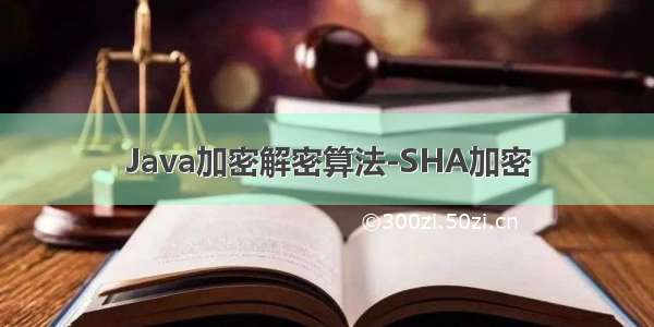 Java加密解密算法-SHA加密