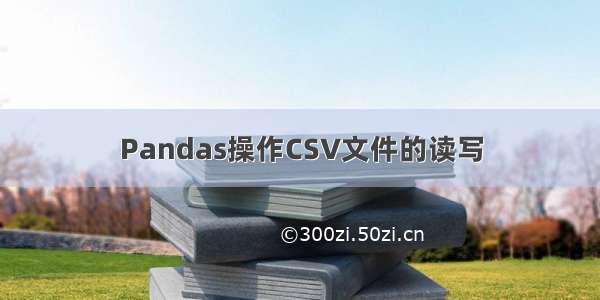 Pandas操作CSV文件的读写