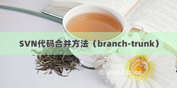 SVN代码合并方法（branch-trunk）