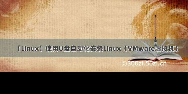 【Linux】使用U盘自动化安装Linux（VMware虚拟机）