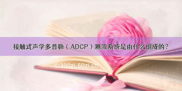 接触式声学多普勒（ADCP）测流系统是由什么组成的？