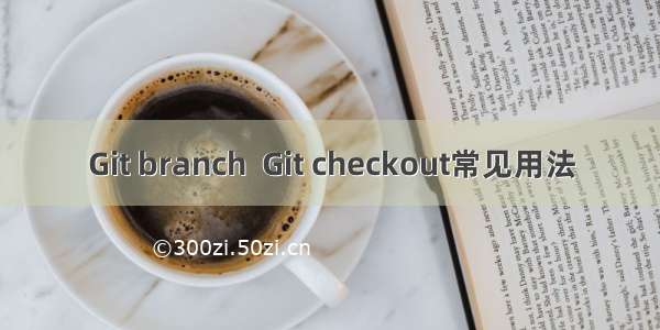 Git branch  Git checkout常见用法