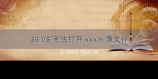 36 VS 无法打开 xxx.h 源文件