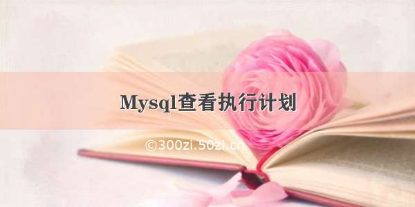 Mysql查看执行计划