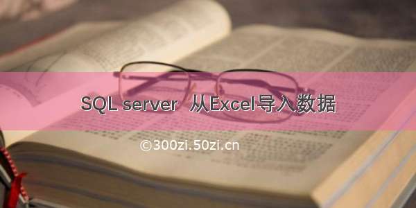 SQL server  从Excel导入数据