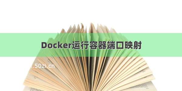 Docker运行容器端口映射
